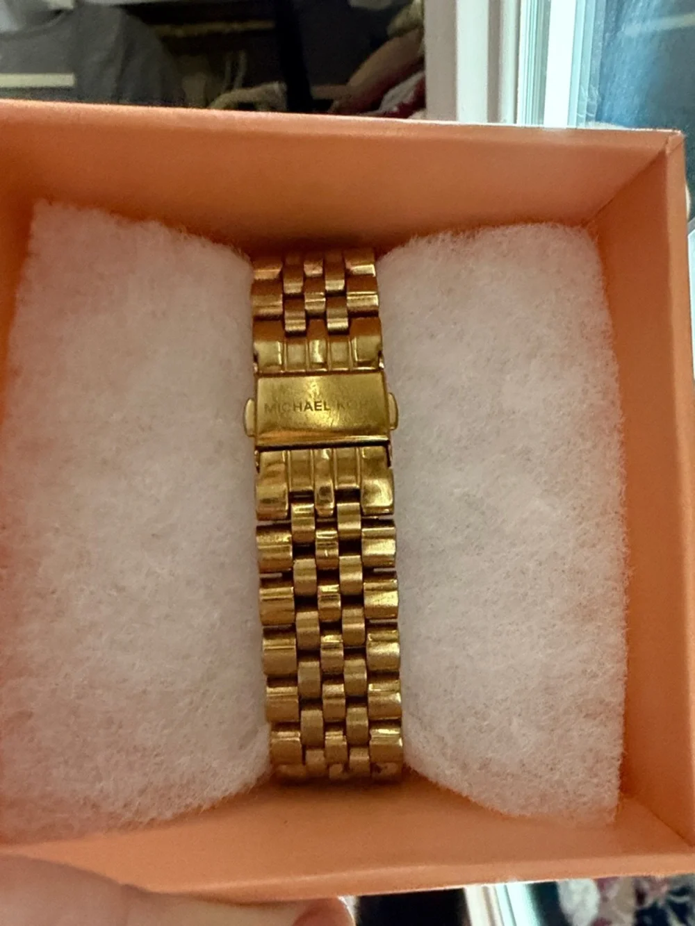 Michael Kors Gold and Champagne Chronograph Bracelet Watch - Picture 3 of 5